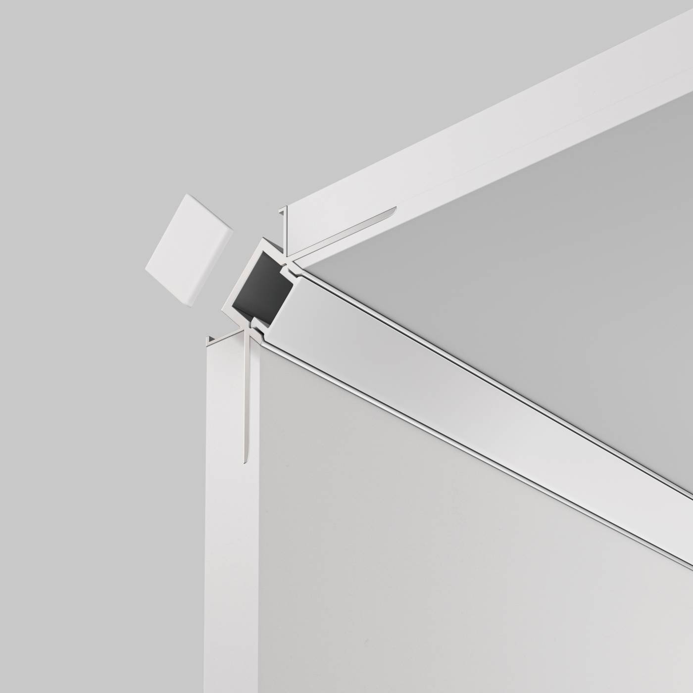 ALM-4623-S-2M Алюминиевый профиль скрытого монтажа 46x23 Maytoni Алюминиевый профиль ALM-4623-S-2M