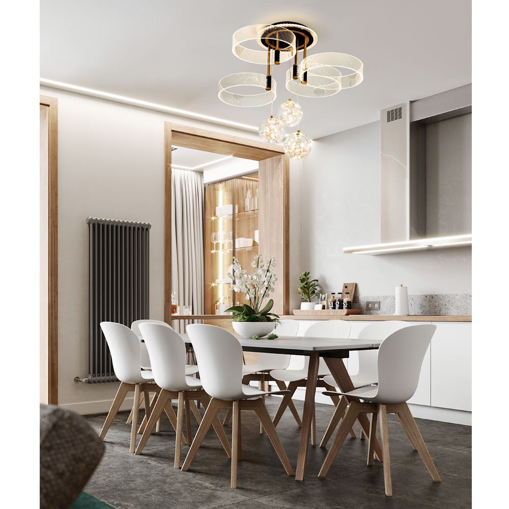 L1040-750 BK Потолочная люстра L LED4U L1040-750 BK