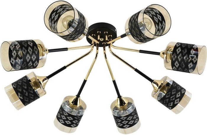 Потолочная люстра 01355-0.3-08 BK+FGD