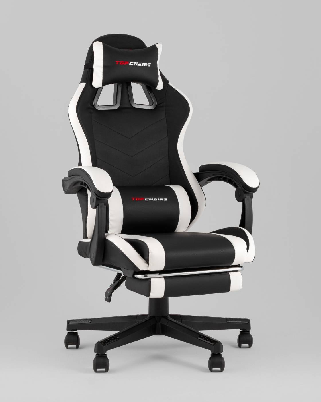 GF-8086 black+white Компьютерное кресло Stool Group GF-8086 black+white