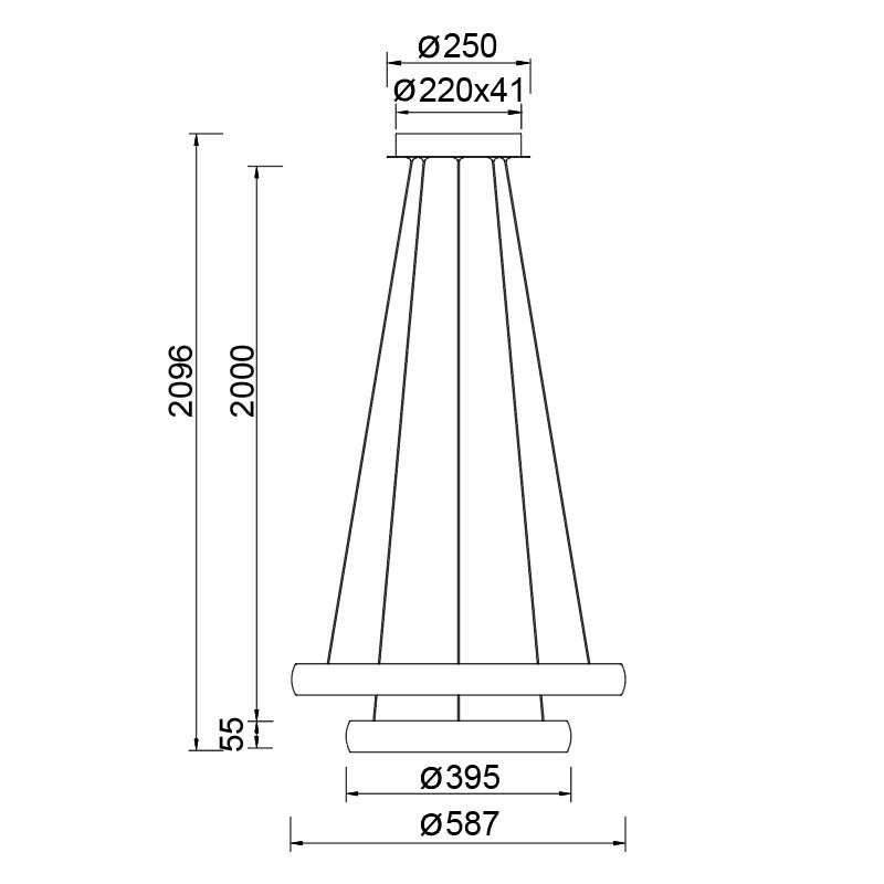 9429 Подвесная люстра FLATS Mantra 9429