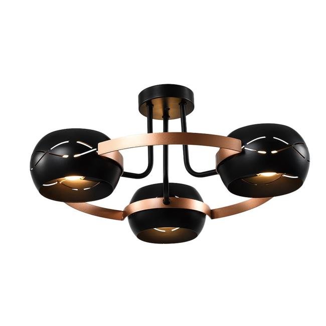 MD.21743-3-S-BK+CP Потолочная люстра IMEX Solar MD.21743-3-S-BK+CP