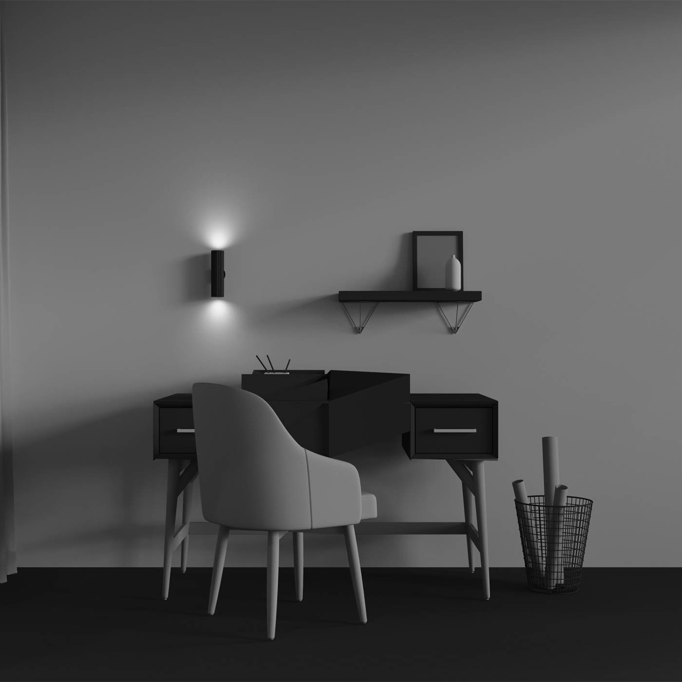 C106WL-02-GU10-B Настенный светильник Maytoni Calipso C106WL-02-GU10-B