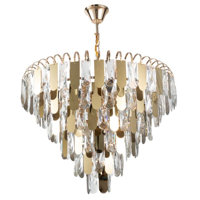 A2719SP-8GO Подвесная хрустальная люстра Vivien Arte Lamp A2719SP-8GO