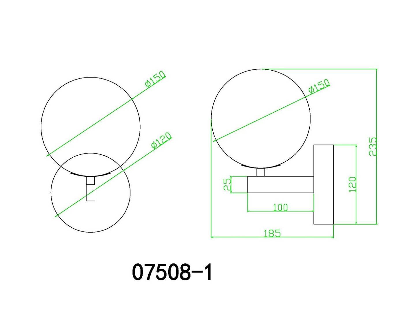 07508-1,20 Настенное бра KINK Light Сида 07508-1,20