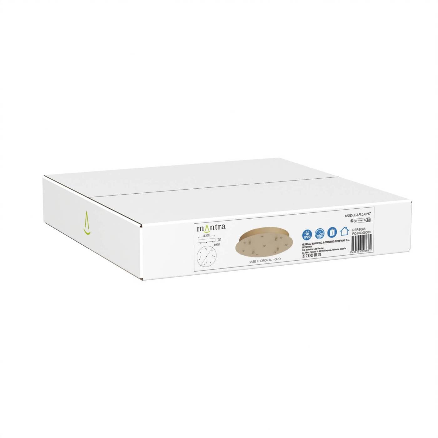 9368 9368 Основание потолочное 8L MODULAR LIGHT FLORONES