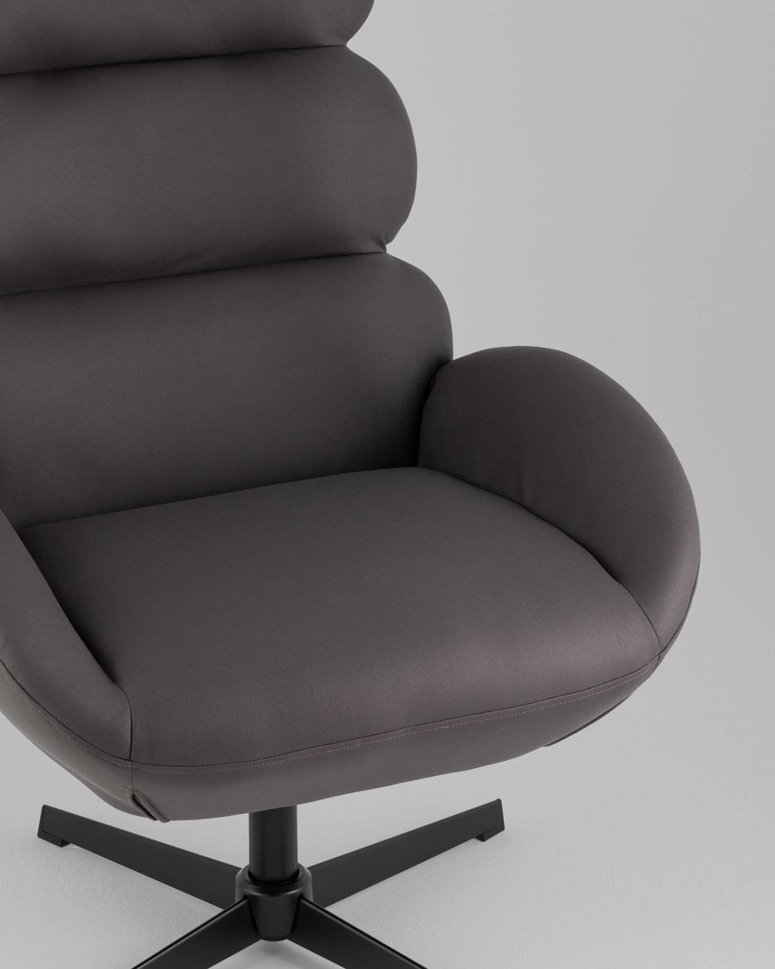 Кресло Stool Group QH-8643K-EL 917-21 dark grey