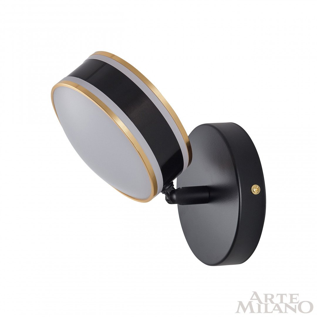 277599/1B BK/GD Настенный светильник Arte Milano Ferrara71040 277599/1B BK/GD