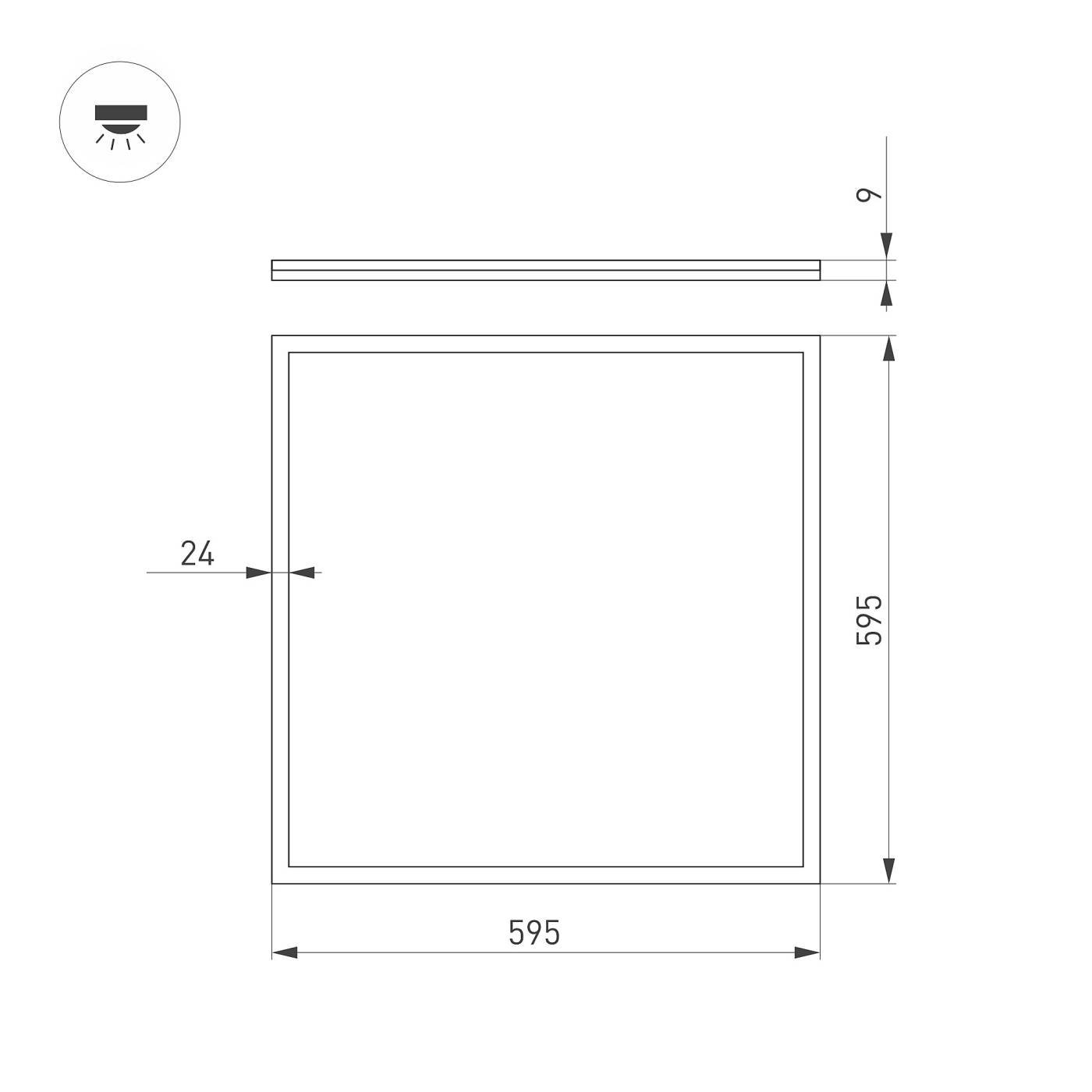 038429 Светильник армстронг Arlight Intenso 038429