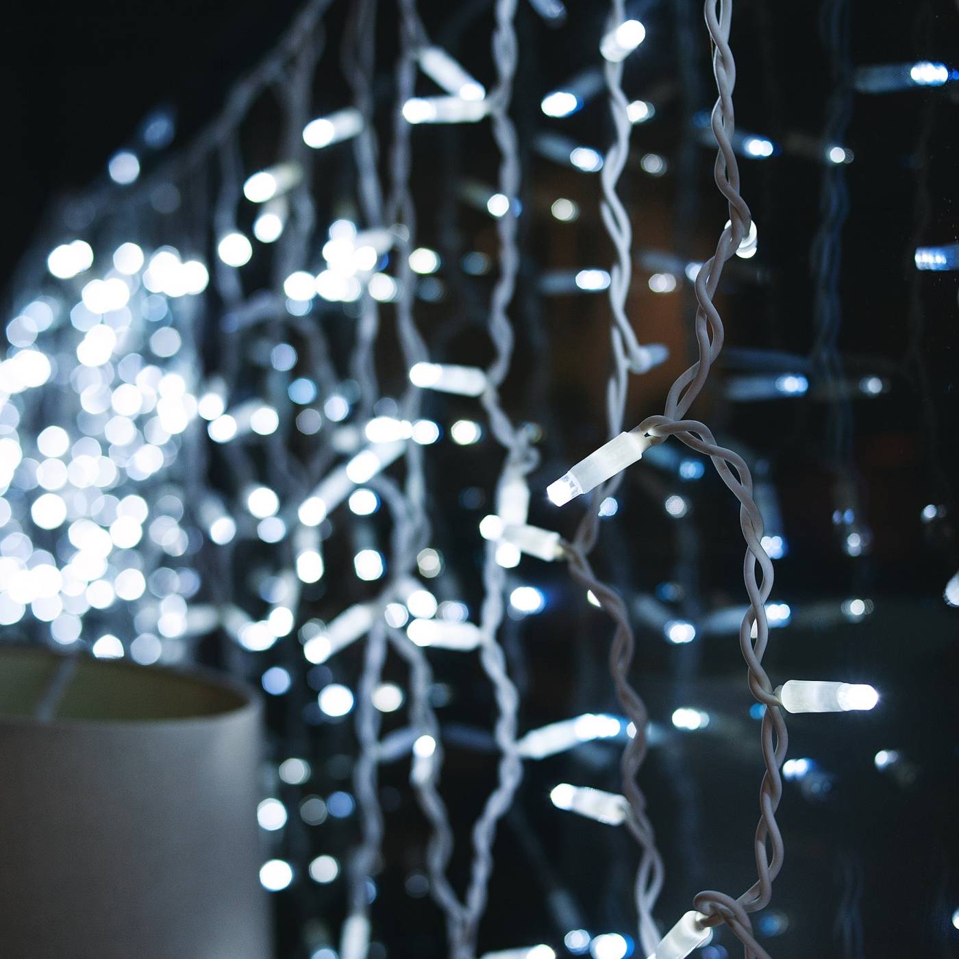 Бахрома светодиодная с эффектом мерцания, 3м Uniel ULD-B3010-200/TWK WHITE IP67