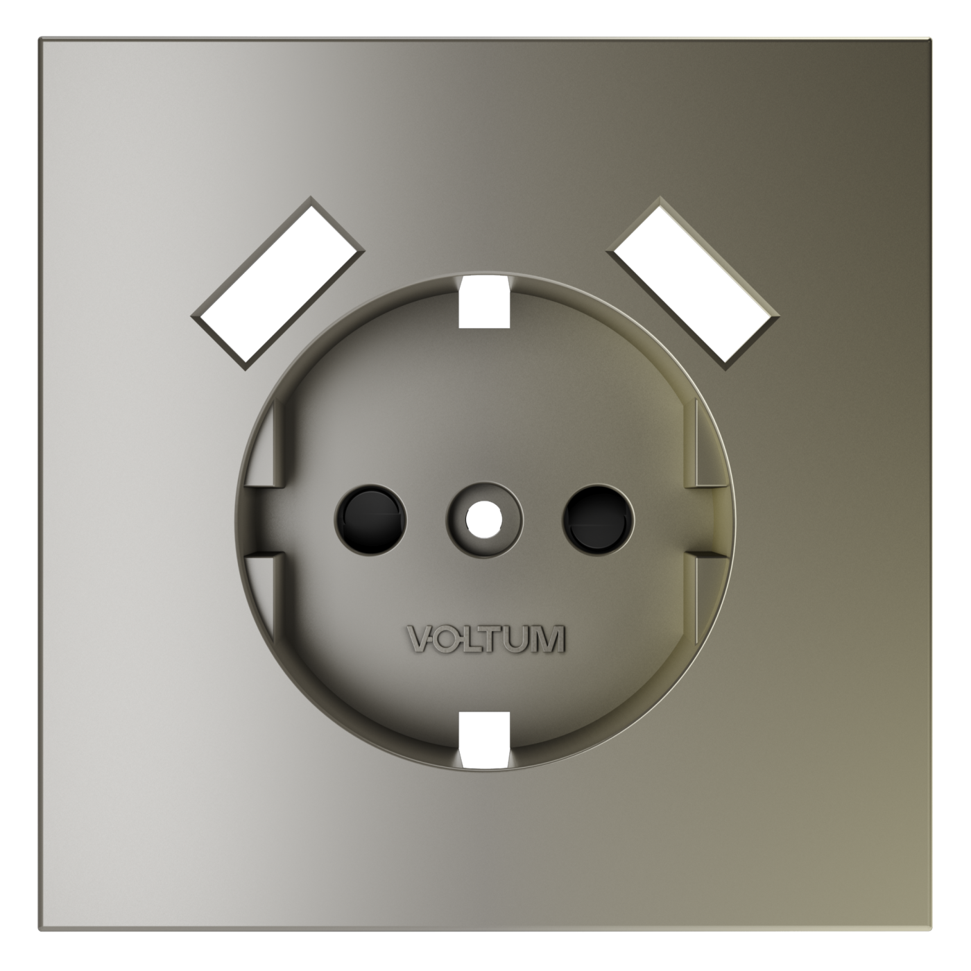 Накладка для розетки с заземлением и защитными шторками, с USB A+A, S70 (шелк)