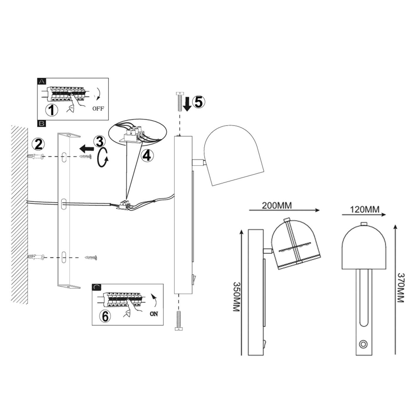 204240-26 Настенное бра ImperiumLoft Vic-Wall01 204240-26