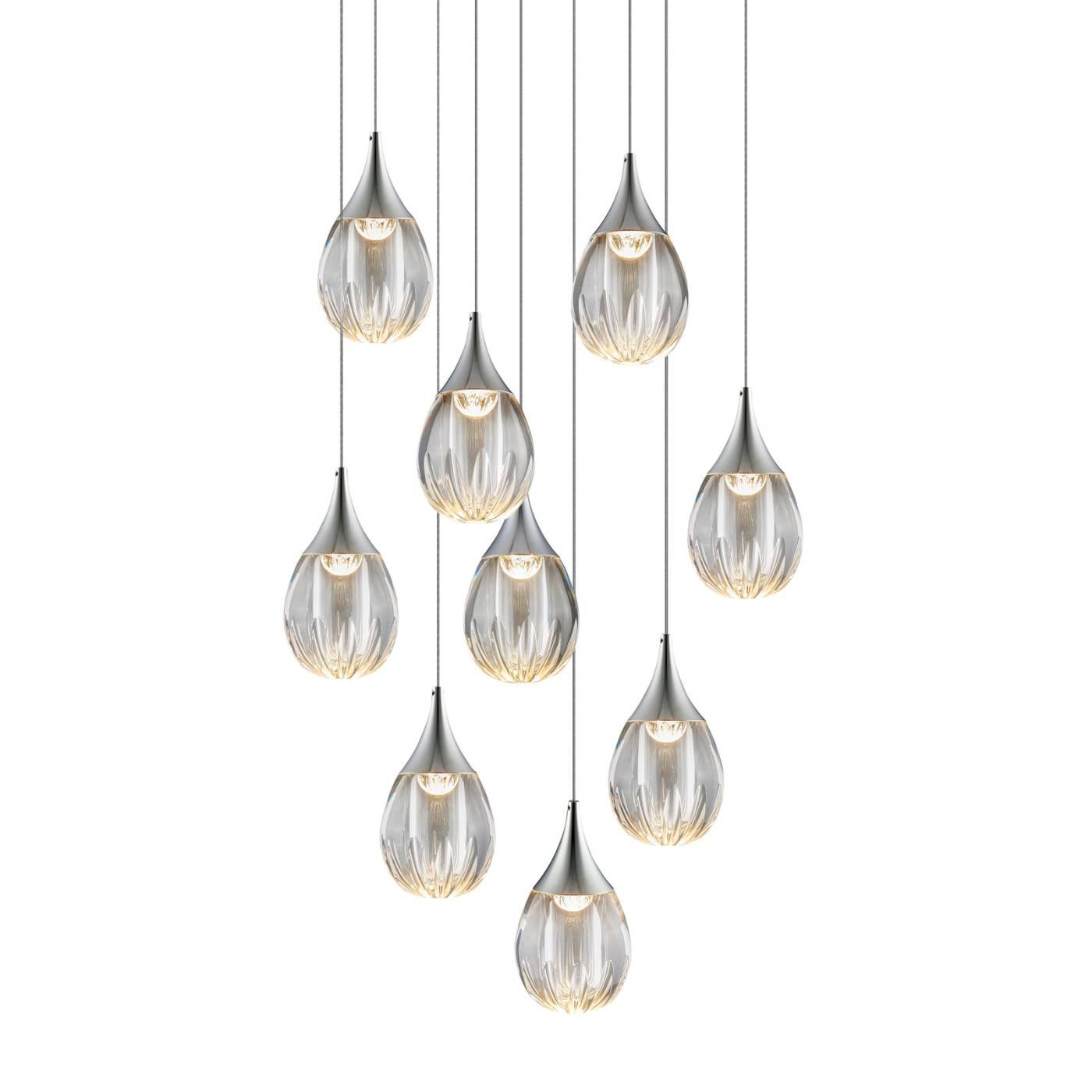 MD24001004-9A chrome/clear Светильник подвесной Delight Collection Stilla MD24001004-9A chrome/clear
