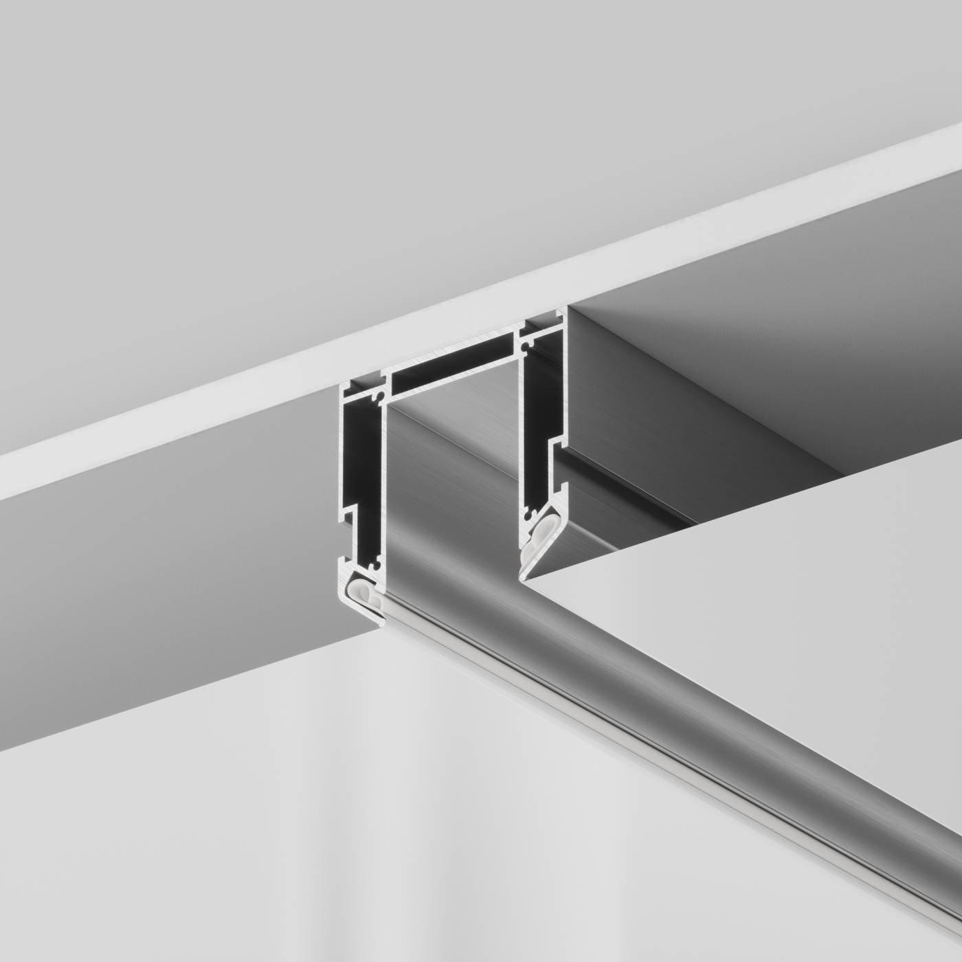 TRA010MP-212S Профиль для монтажа Gravity в натяжной ПВХ потолок, 2м Maytoni Accessories for tracks Gravity TRA010MP-212S