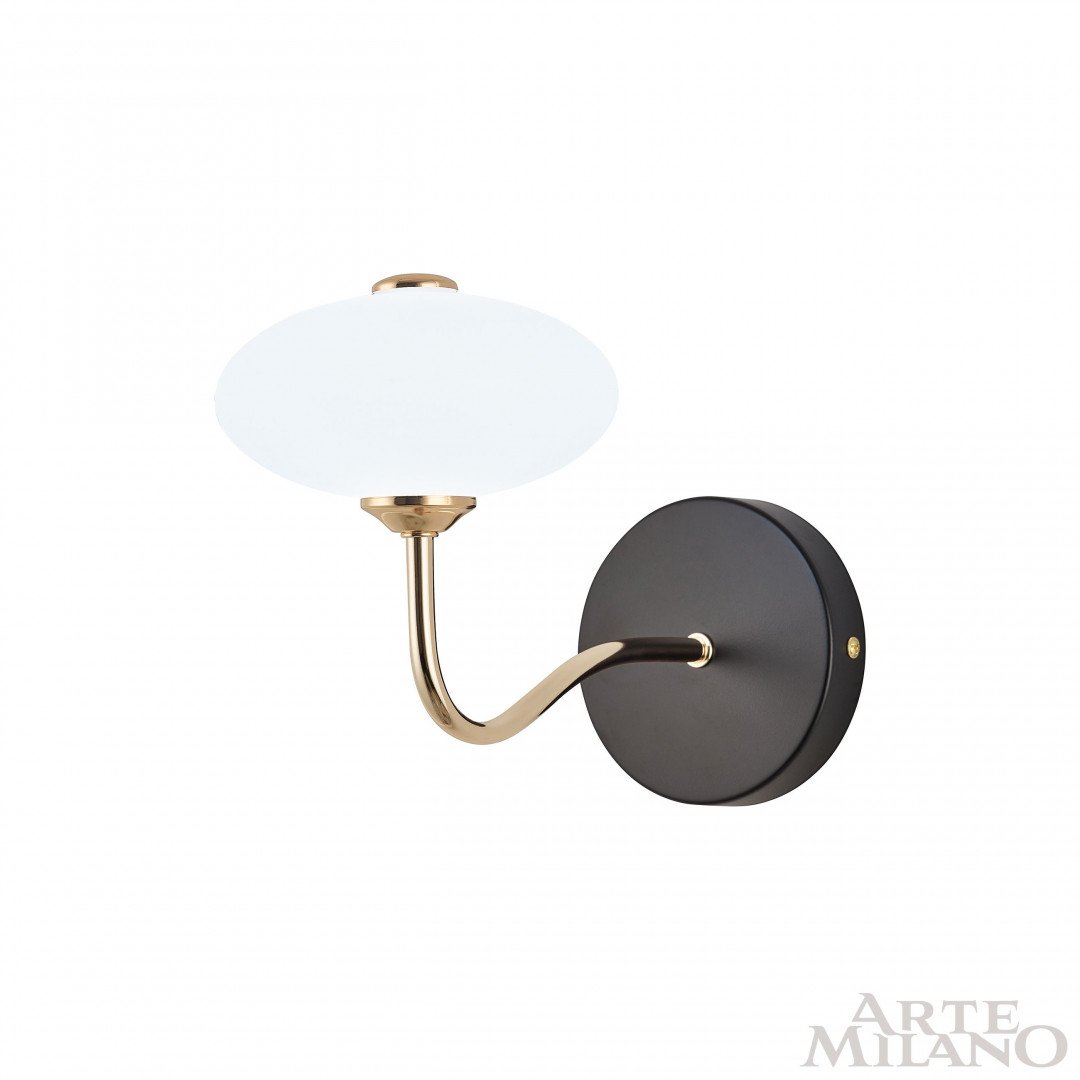 Настенное бра Arte Milano Neapol73908 273908/1B BK/GD