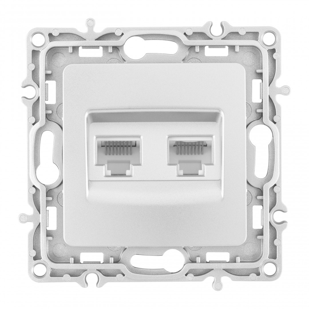 Розетка Arte Milano Am-217 217.45-2.silver