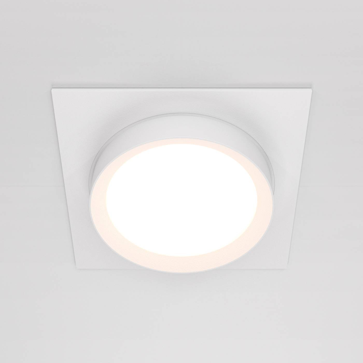 Встраиваемый светильник Maytoni Hoop DL086-GX53-SQ-W