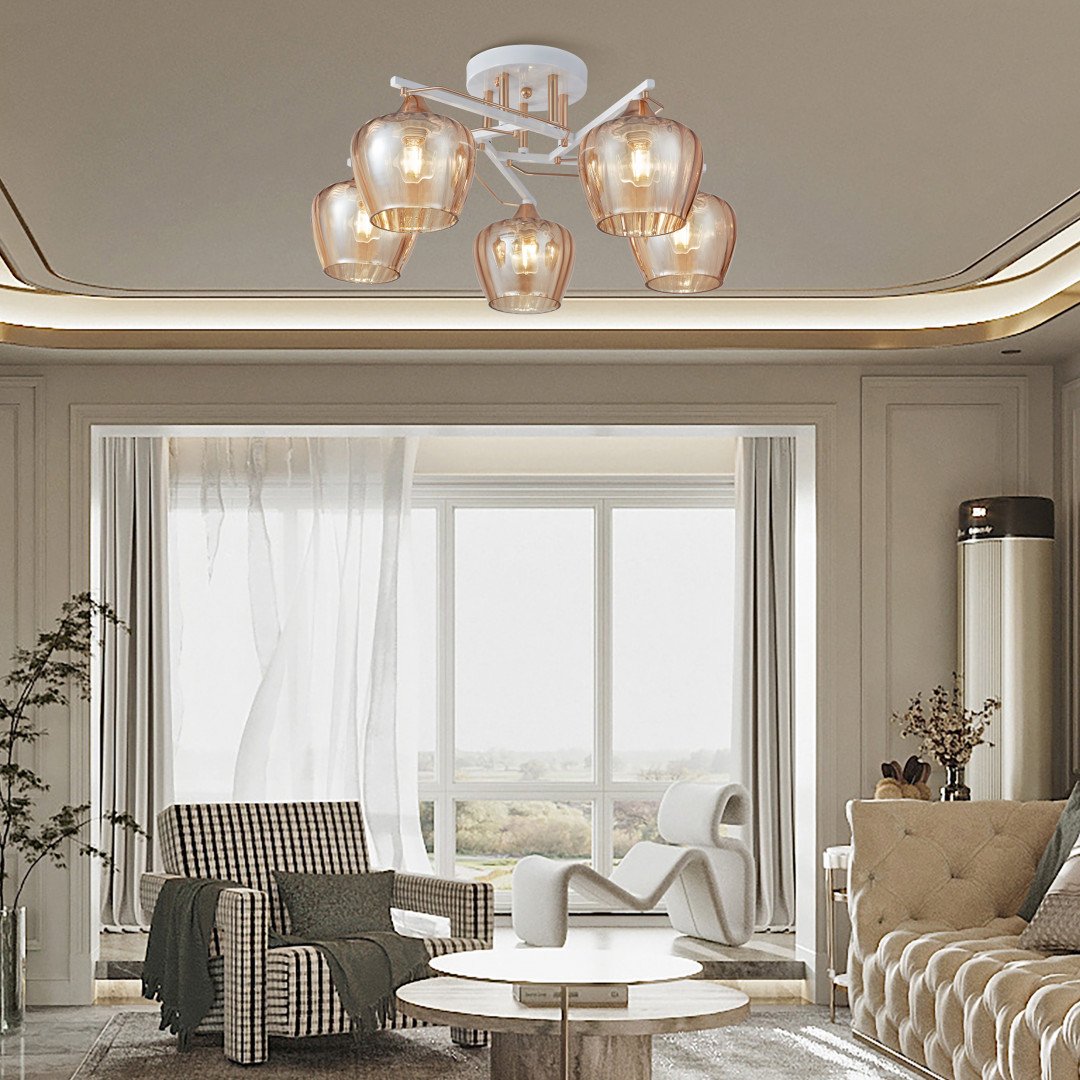 329508/5 WH+FG Потолочная люстра Arte Milano AMALFI 329508/5 WH+FG