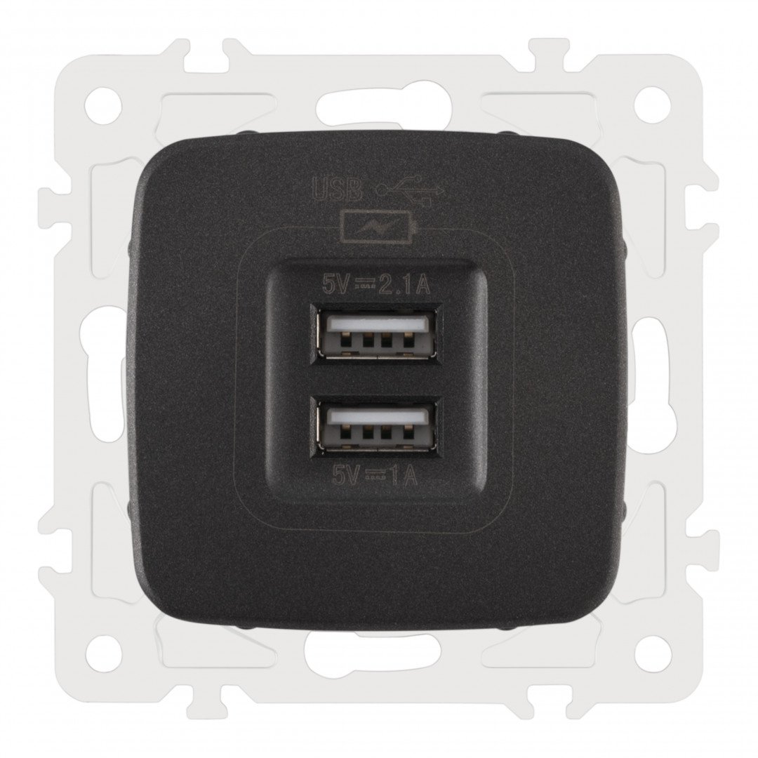 Розетка Arte Milano Am-205 205.46-1.black