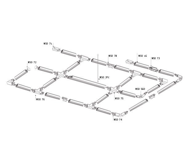 WSO 72 white Заглушки для однофазного трека Italline WSO WSO 72 white