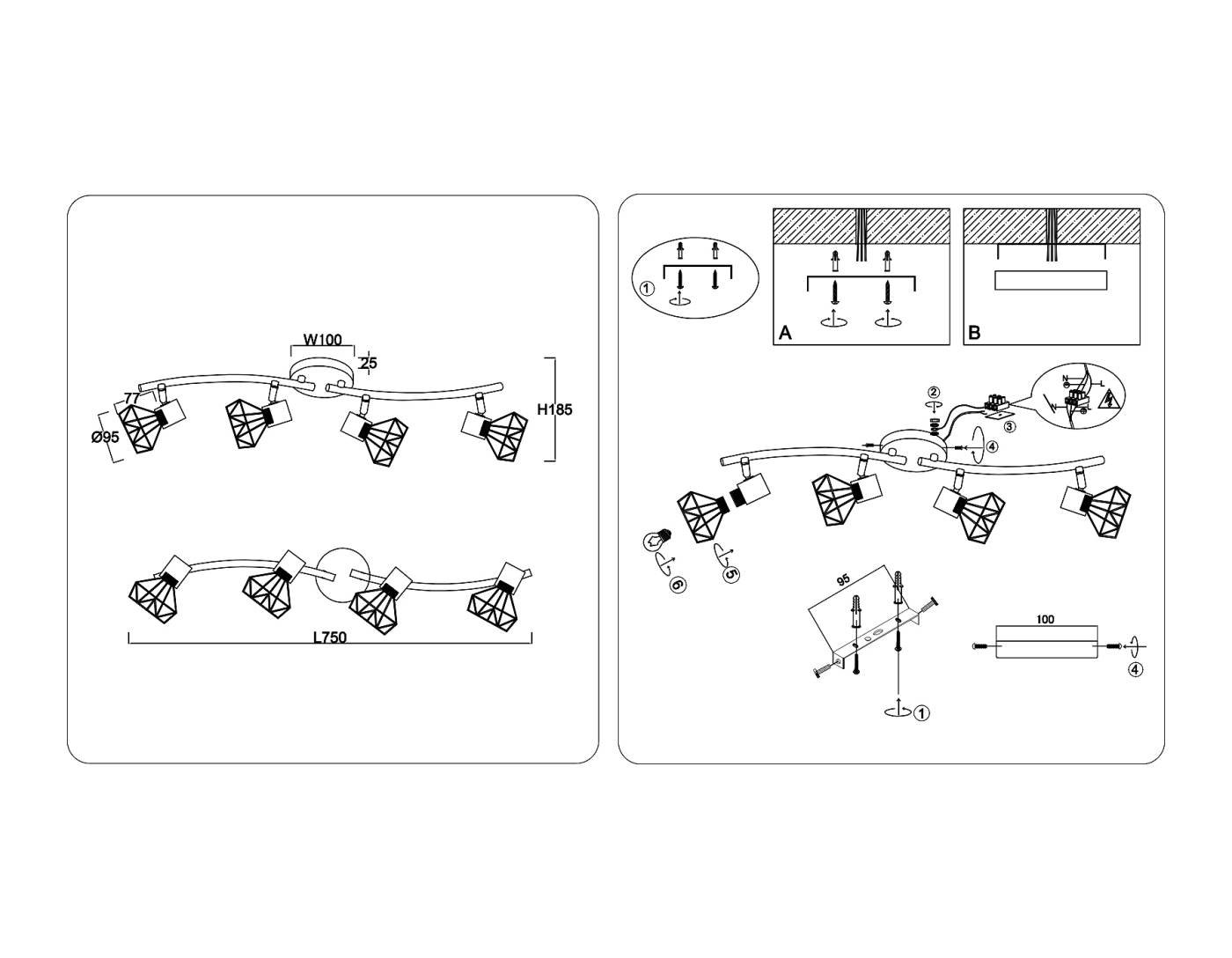 Светильник спот Ambrella Loft TR8658