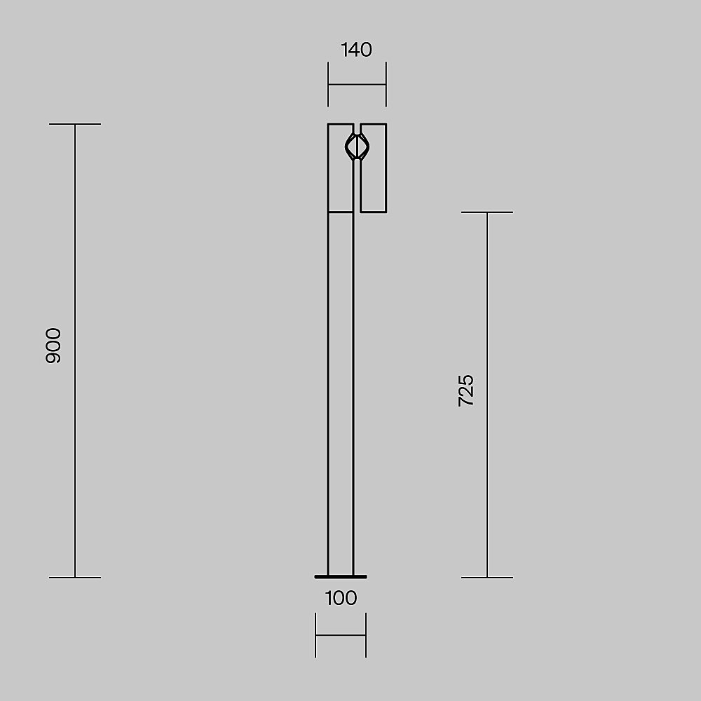 O494FL-L10B3K Уличный наземный светильник Maytoni Torq O494FL-L10B3K