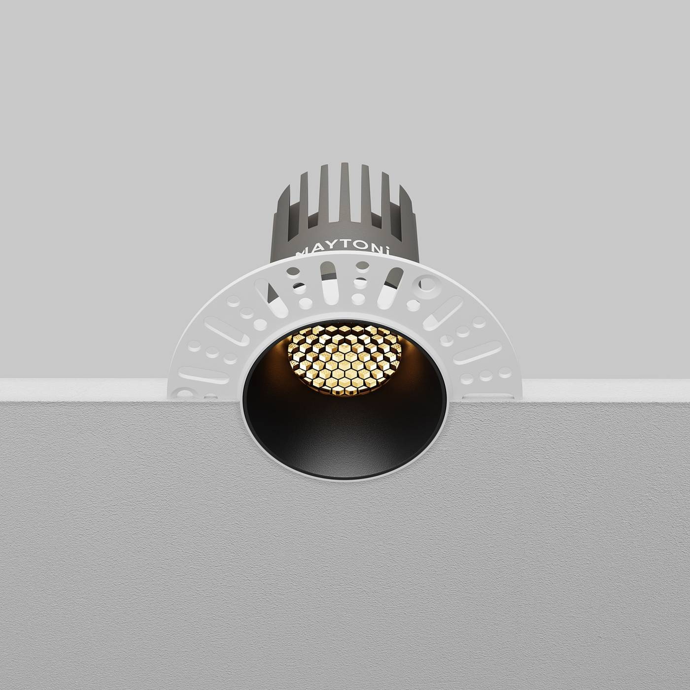 Встраиваемый светильник Maytoni Dip DL124-10W-2.7K-TRS-B