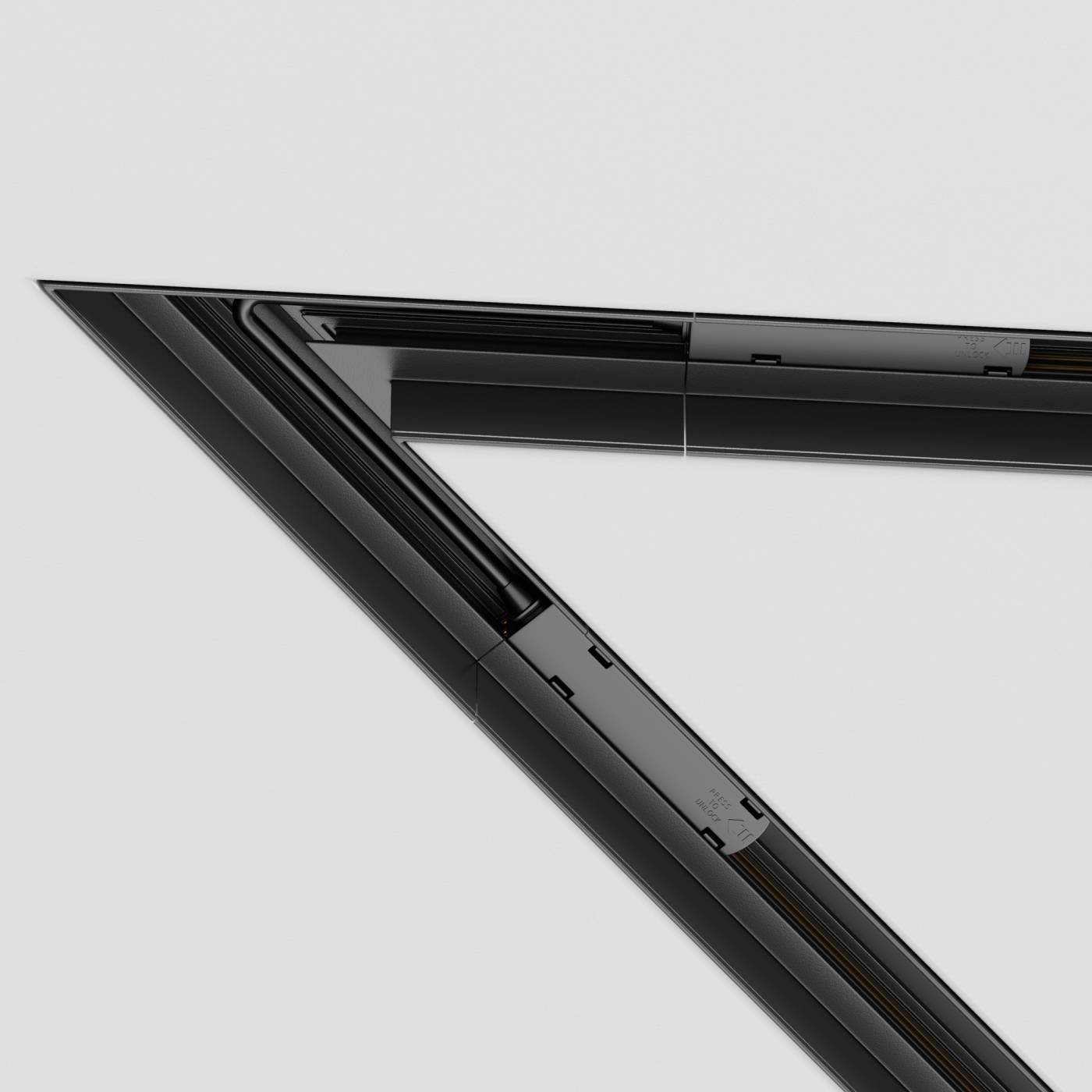 Угол-соединитель 45° встраиваемый Maytoni Accessories for tracks Gravity TRA010CLS-42B