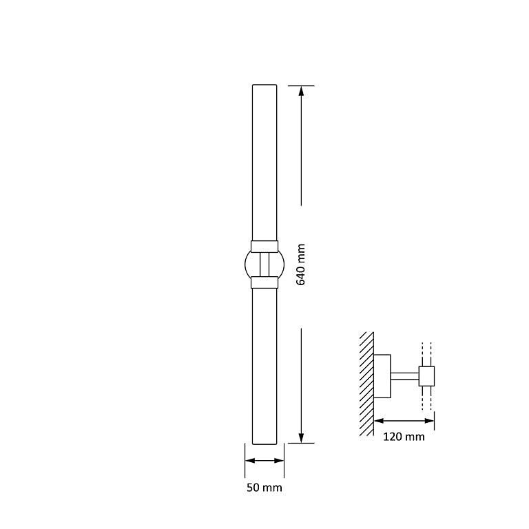 Настенное бра Kutek Mussa MUS-K-2(ZM)II 640