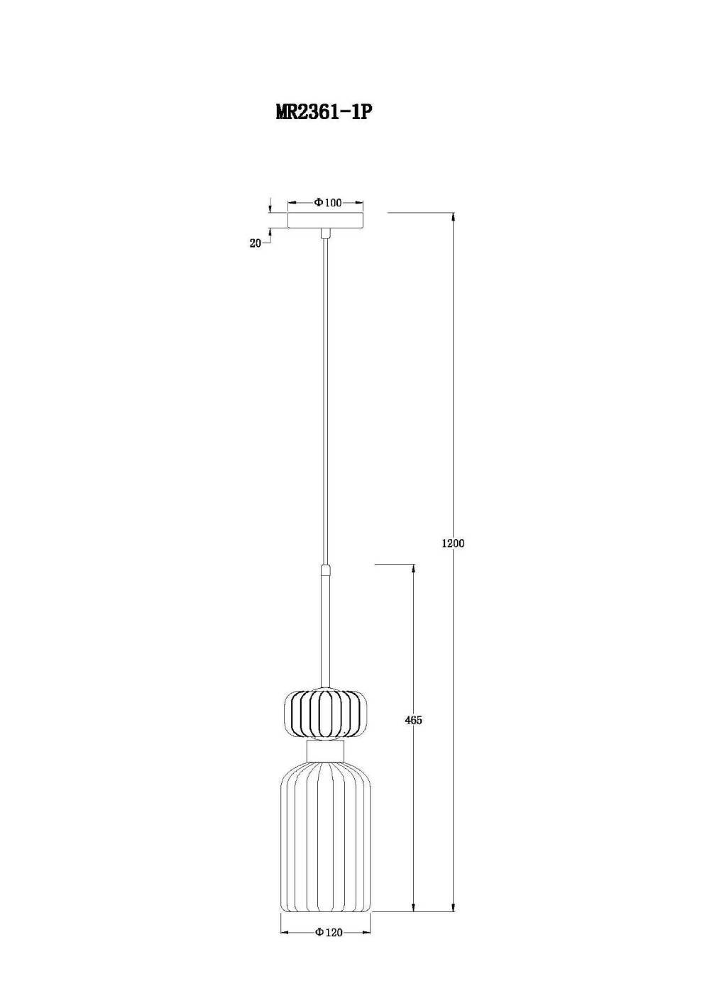 MR2361-1P Светильник подвесной MyFar Aubrey MR2361-1P