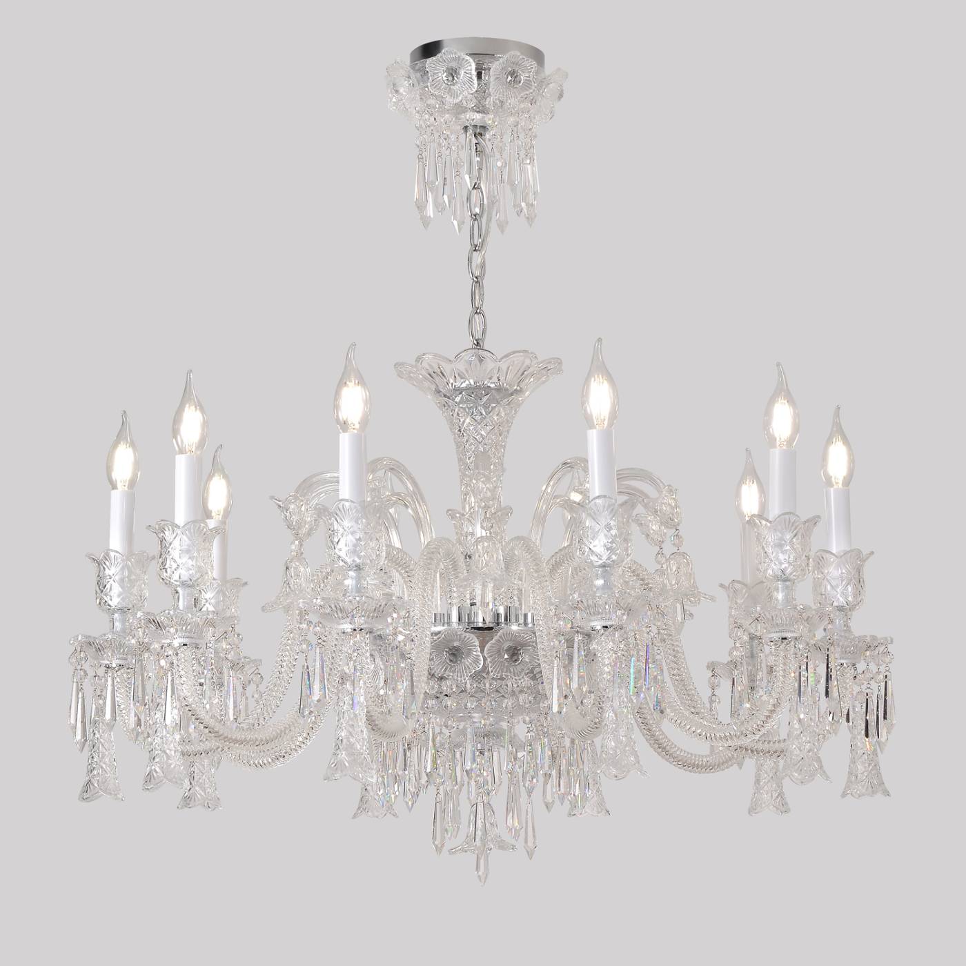 VERSAILLES SP10 CHROME Подвесная люстра VERSAILLES Crystal Lux VERSAILLES SP10 CHROME