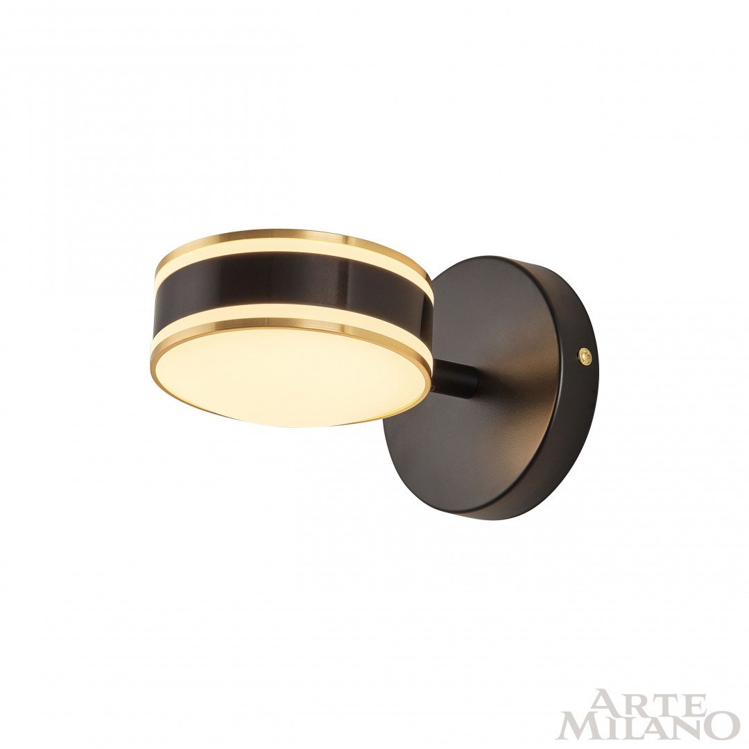 277599/1B BK/GD Настенный светильник Arte Milano Ferrara71040 277599/1B BK/GD