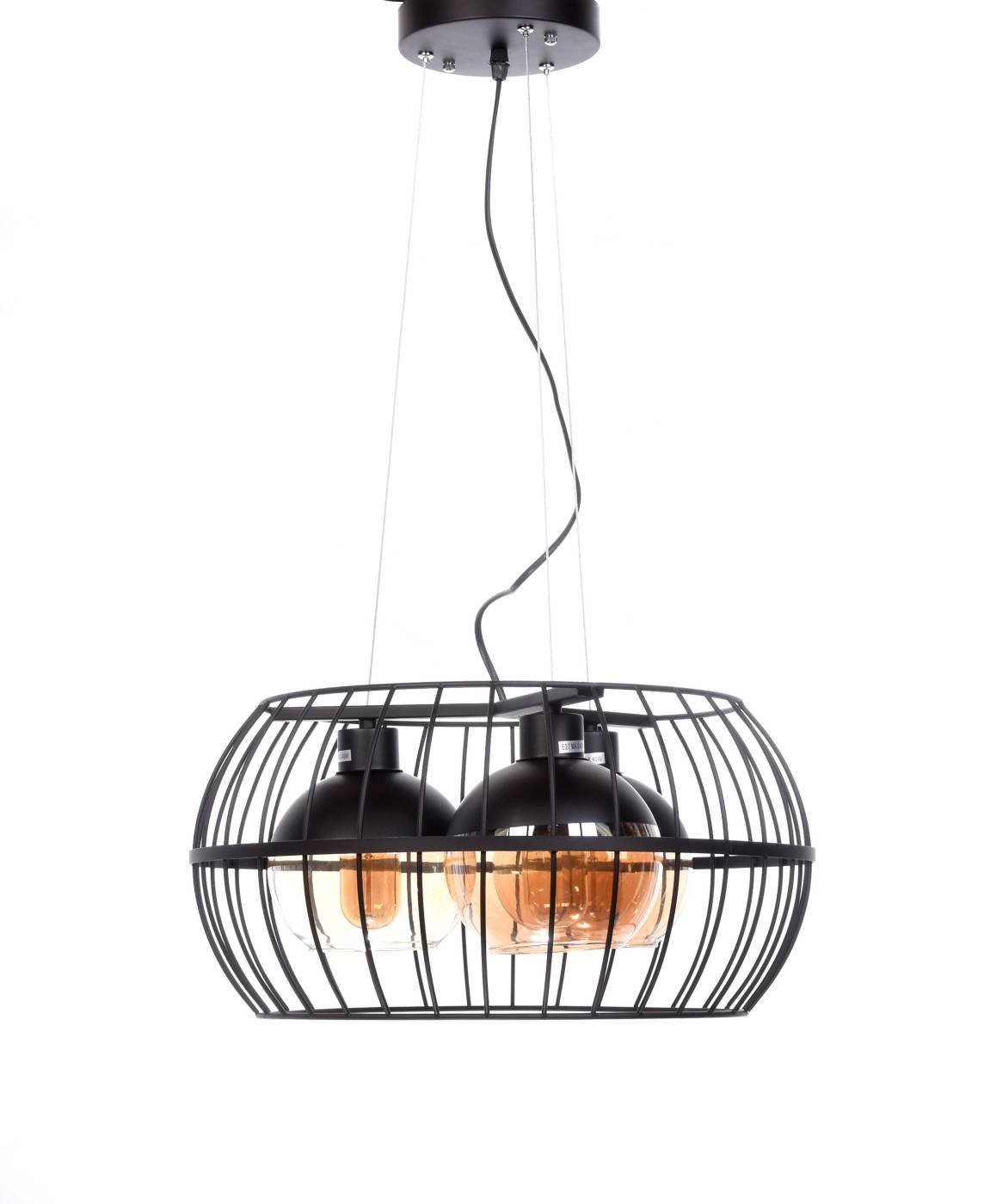 Подвесная люстра Lumina Deco Optis LDP 11765-3 BK