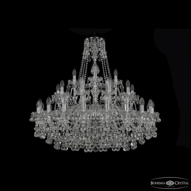 Подвесная хрустальная люстра 1409 Bohemia 1409/20+10+5/360 Ni