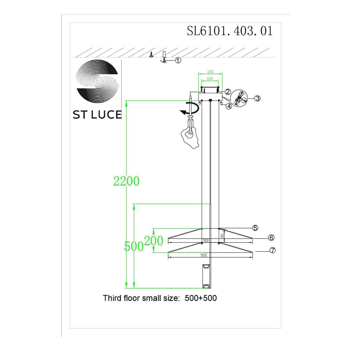 Подвесная люстра ST Luce Isola SL6101.403.01