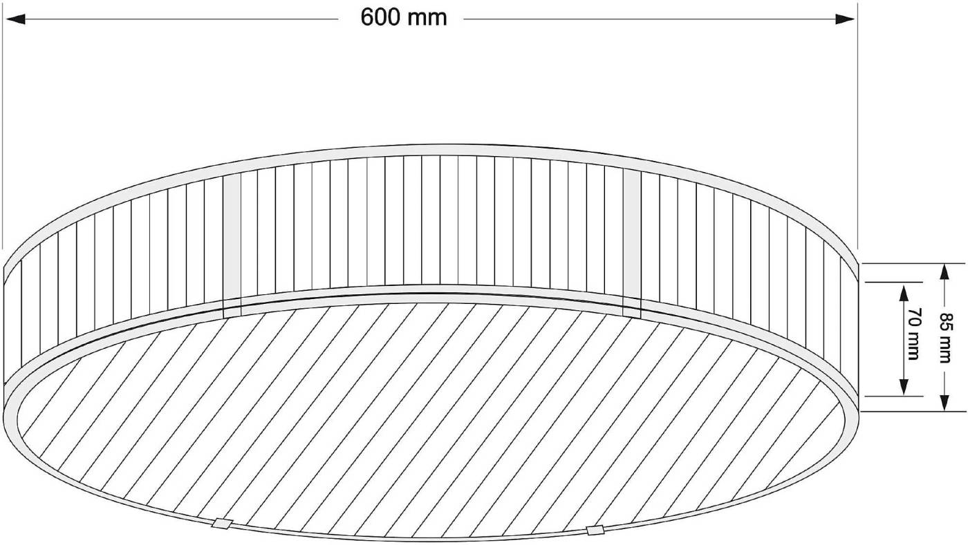 Светильник потолочный Kutek Lavone LAV-PLM-6(P)600-1
