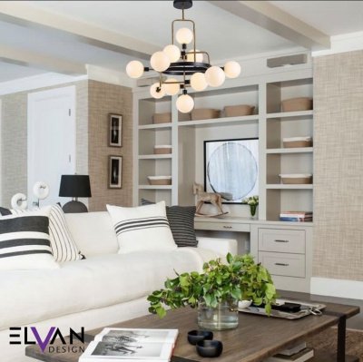 Потолочная люстра Elvan 7569 LU-7569/12-G9-GlMl