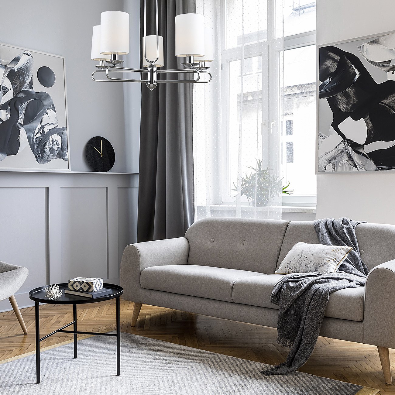 10166/5PL Chrome Потолочная люстра Escada Eclipse 10166/5PL Chrome