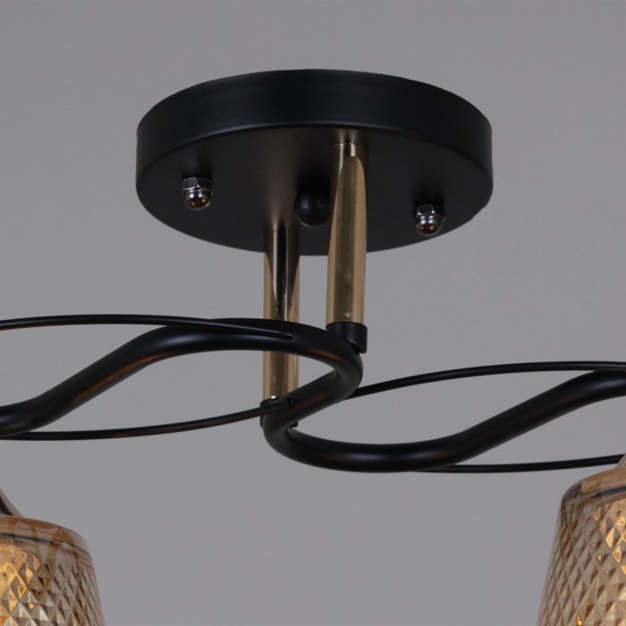 Потолочная люстра 06087-0.3-02 BK+FG