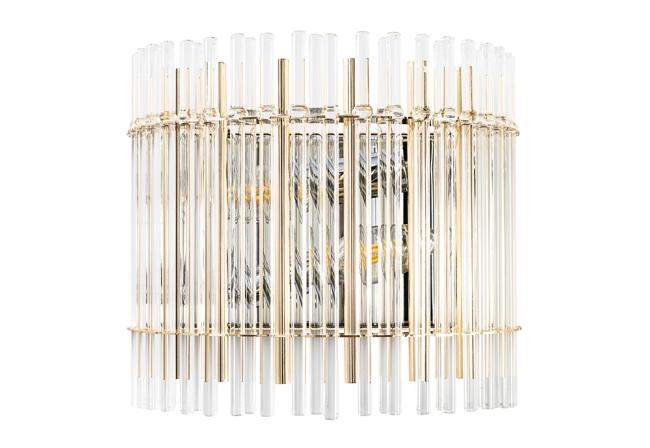 AURELIO AP2 GOLD+CHROME/TRANSPARENT Настенное бра Crystal Lux Aurelio AURELIO AP2 GOLD+CHROME/TRANSPARENT