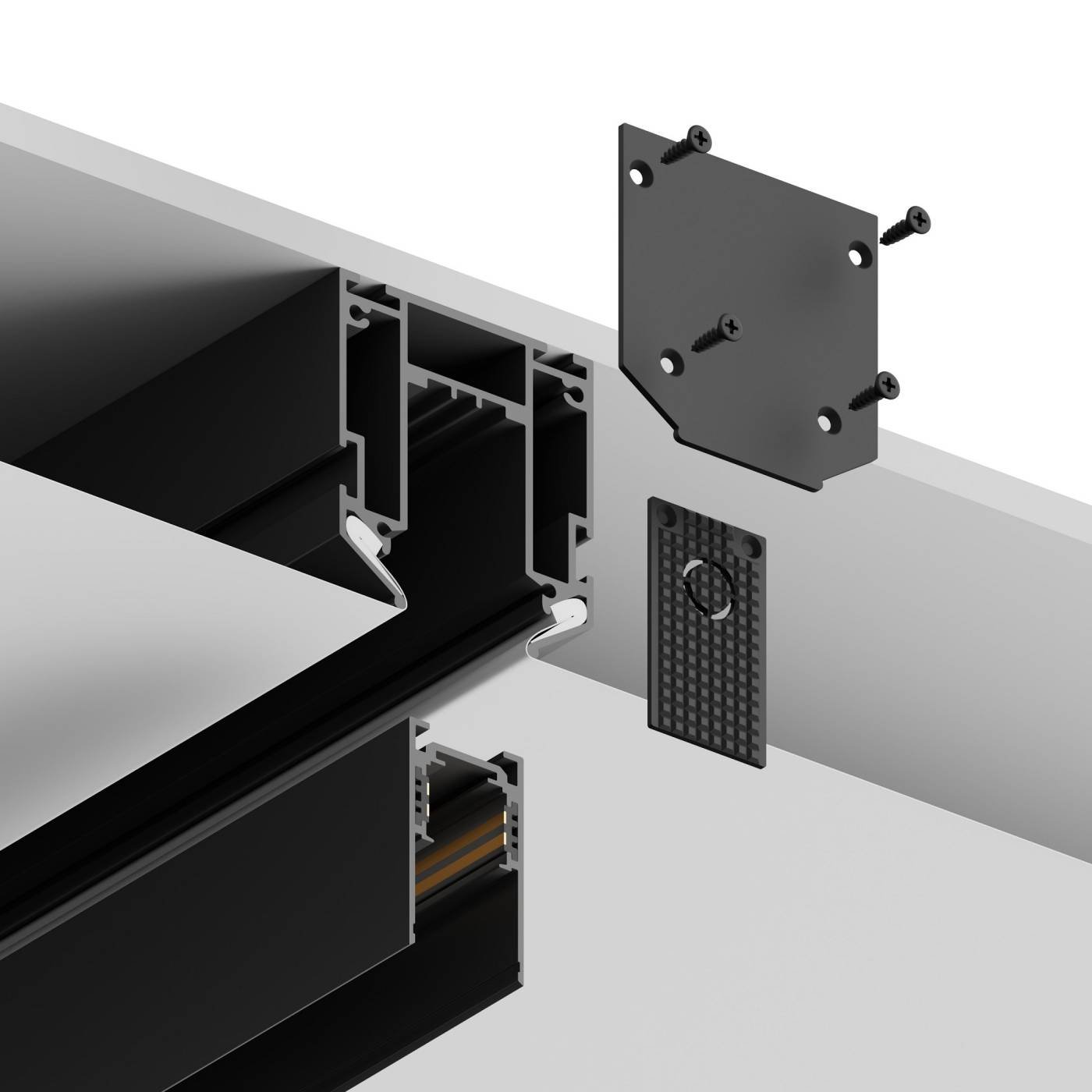 Шинопровод под натяжной потолок-1м,Hesby Lighting ElDeko HSBL_0072_1
