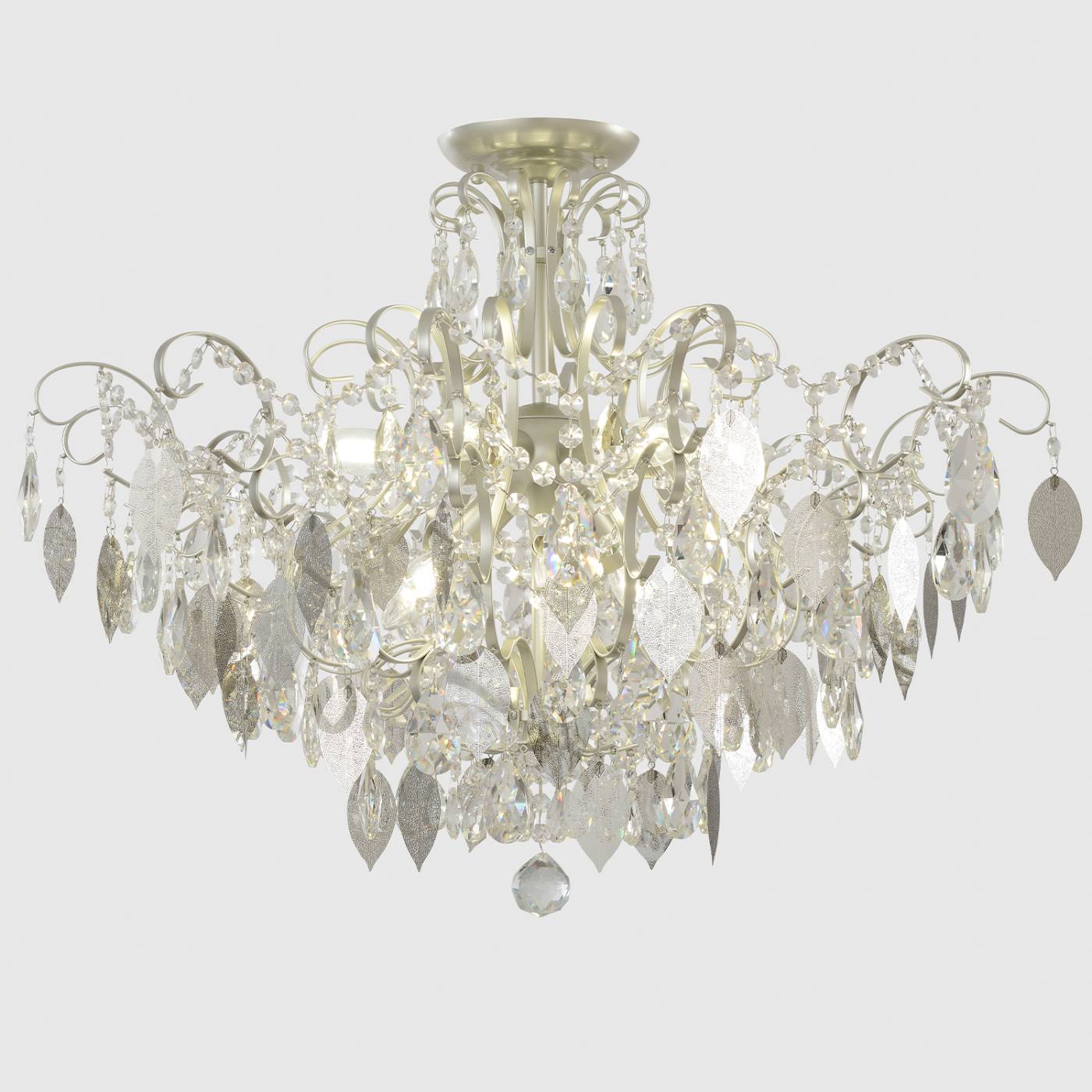 ESMIRALDA PL9 SILVER Потолочная люстра Crystal Lux Esmiralda ESMIRALDA PL9 SILVER