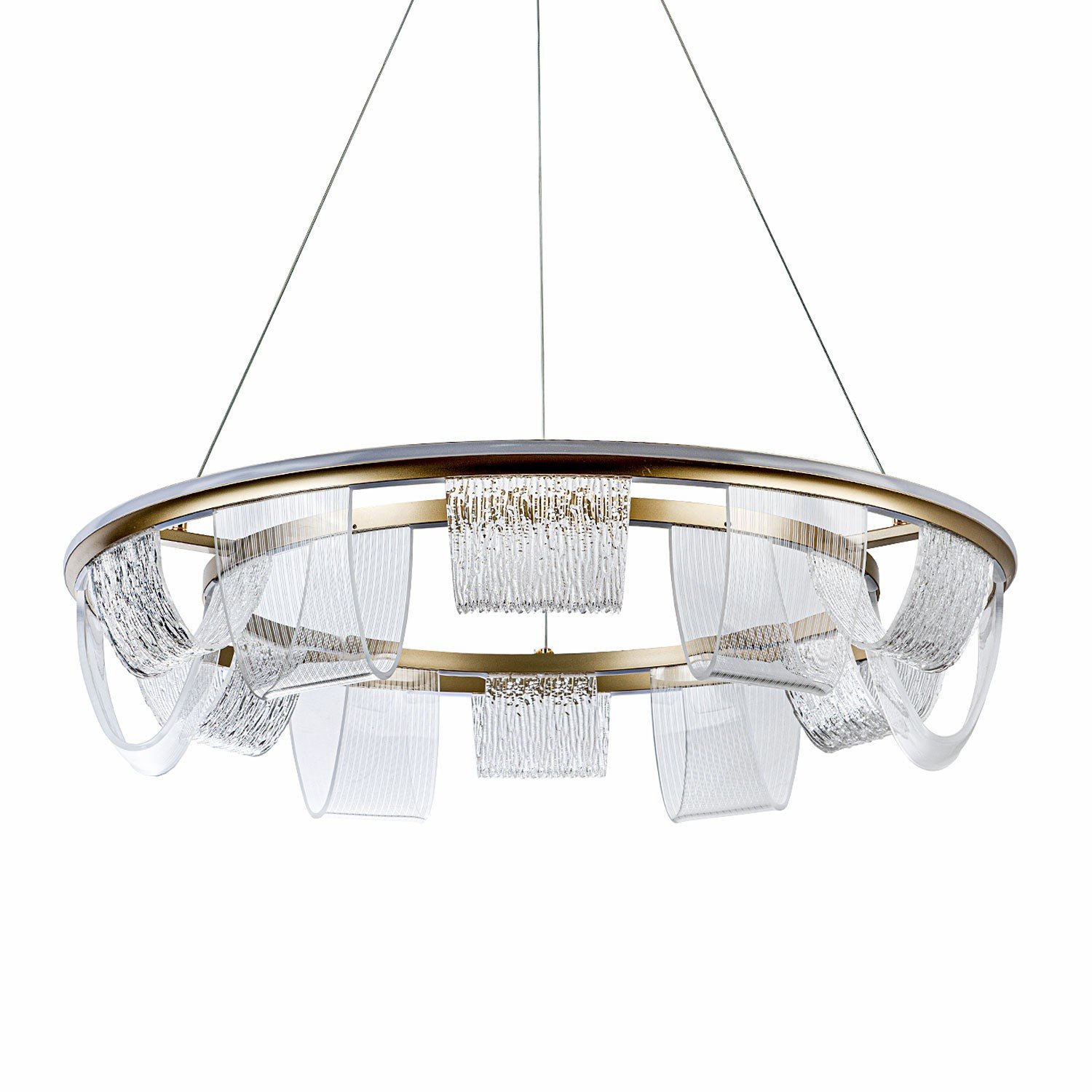 L7706-800 GD Подвесная люстра L LED4U L7706-800 GD
