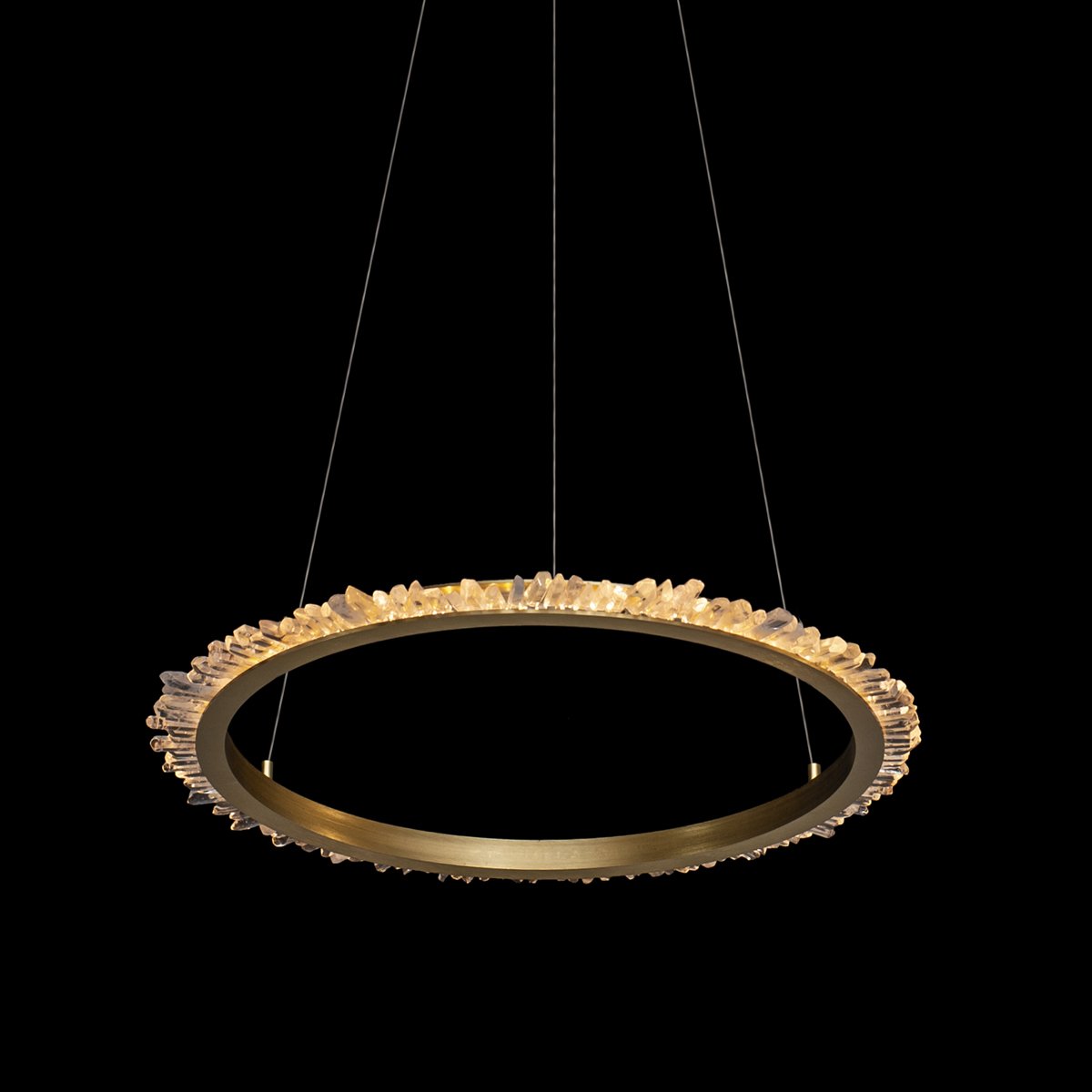 MD20020154-1A satin gold Подвесная люстра Delight Collection Quartz Halo MD20020154-1A satin gold