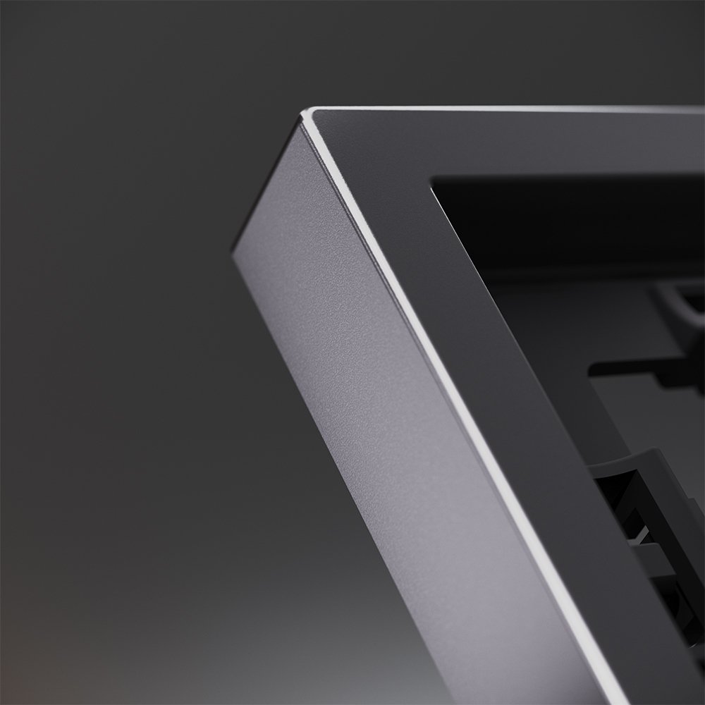 Рамка металлическая на 2 поста, S70 Metal (антрацит)