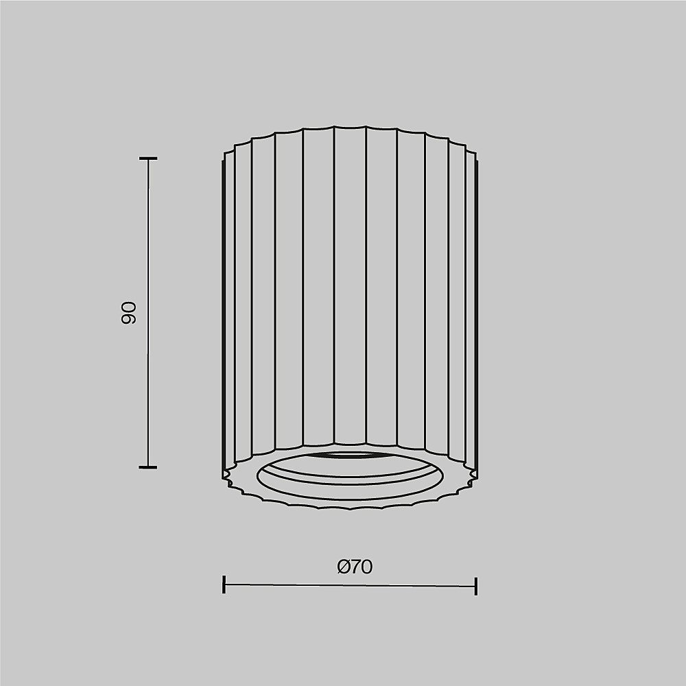 Накладной светильник Maytoni Conik gyps C121CL-GU10-W