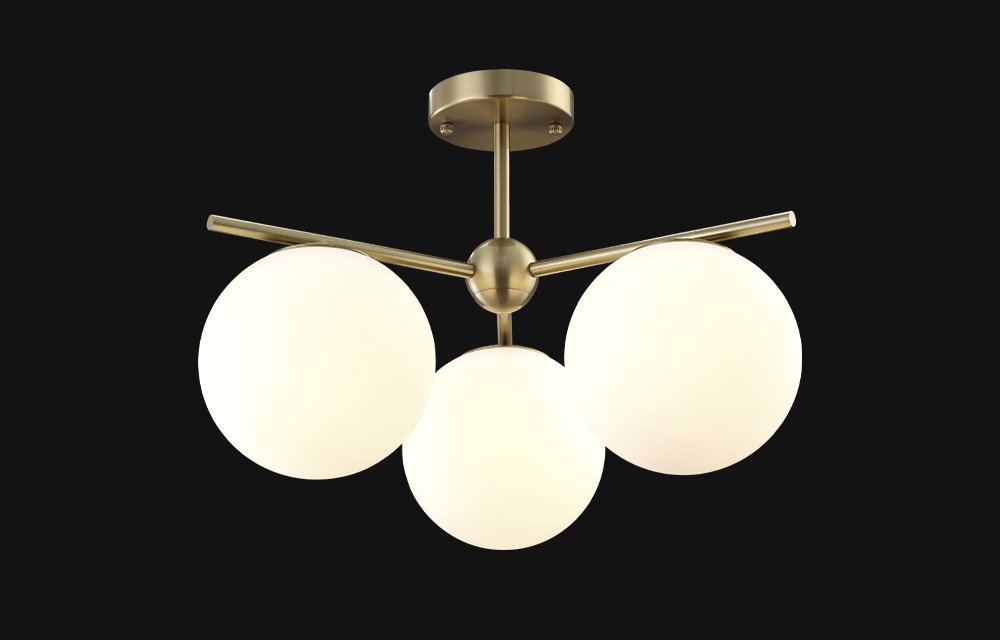 FELIZ SP-PL3 BRONZE/WHITE Потолочная люстра Crystal Lux Feliz FELIZ SP-PL3 BRONZE/WHITE