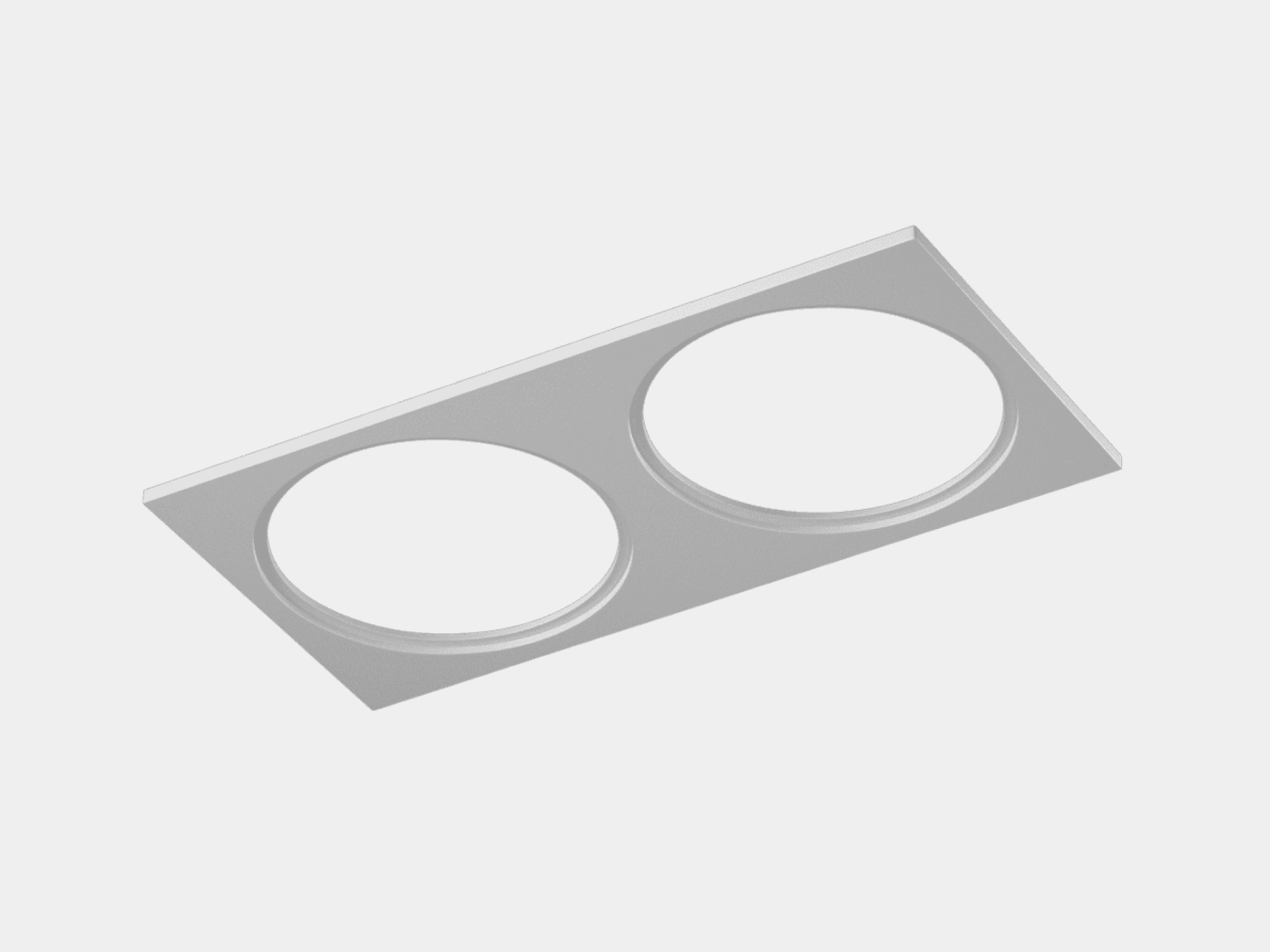 00-00004190 Рамка двойная для серии COMBO 4, SWG PRO 00-00004190
