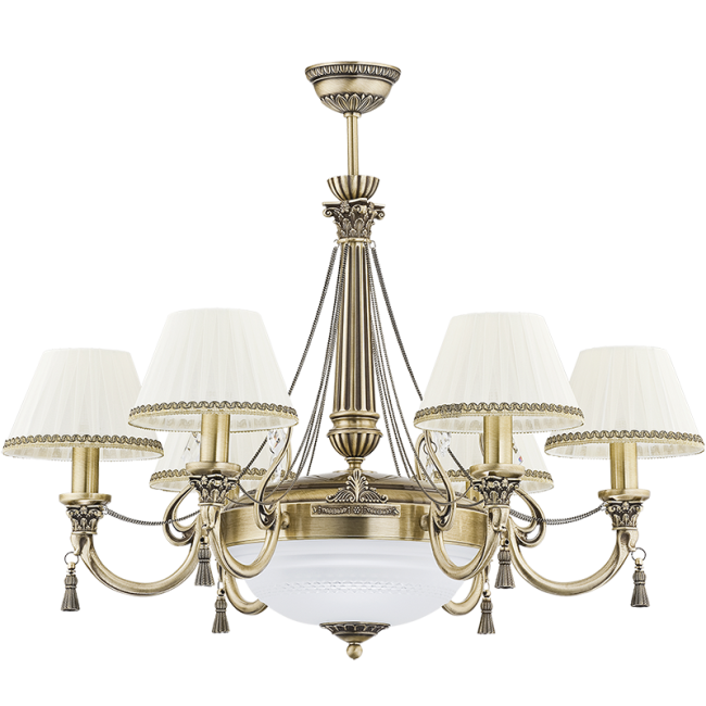 ROM-ZW-6+1(P/A) Потолочная люстра Kutek Roma (абажур) ROM-ZW-6+1(P/A)