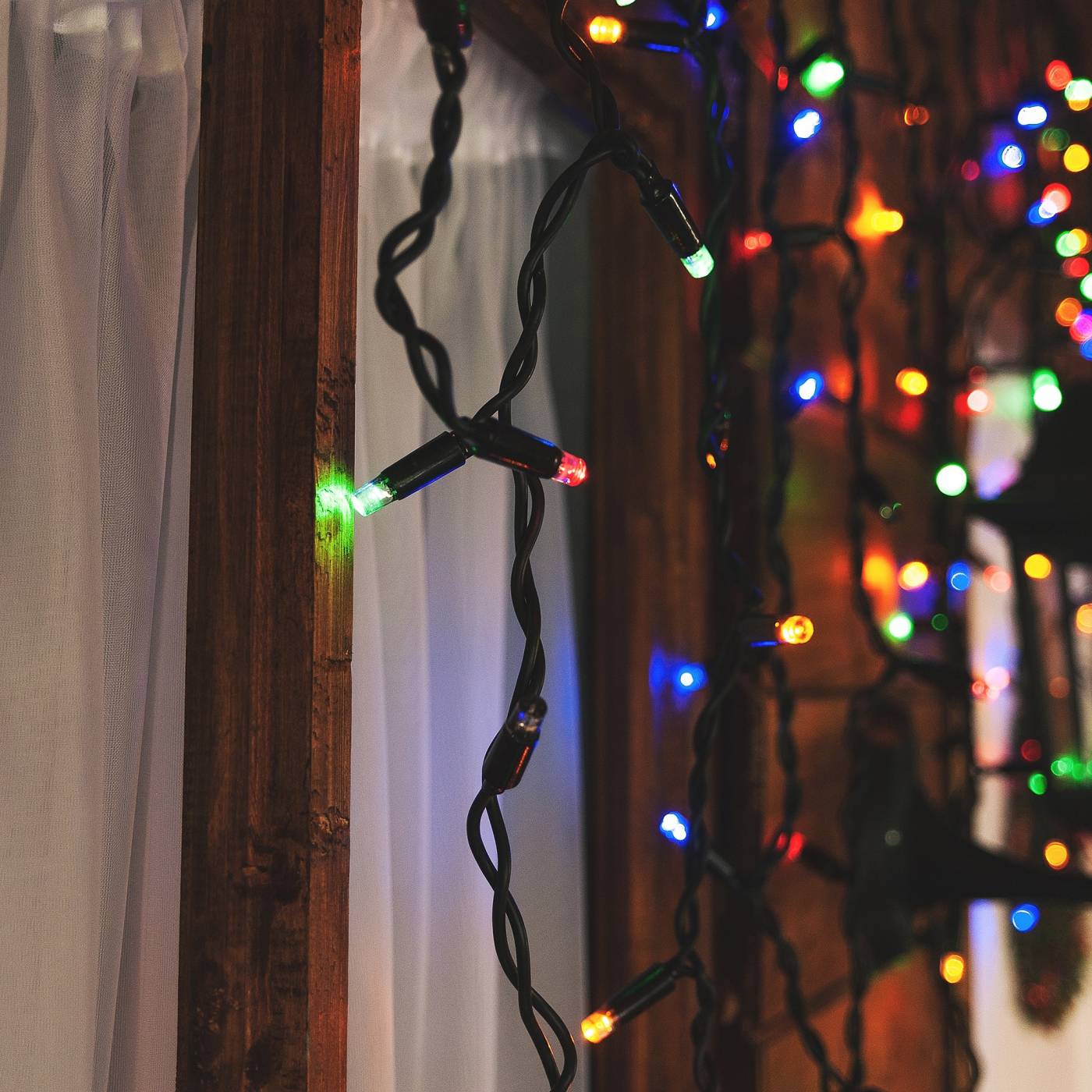 ULD-B3010-200/TBK MULTI IP67 Бахрома светодиодная с эффектом мерцания, 3м Uniel ULD-B3010-200/TBK MULTI IP67